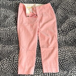 J. Crew Pink Ankle Cropped Pants